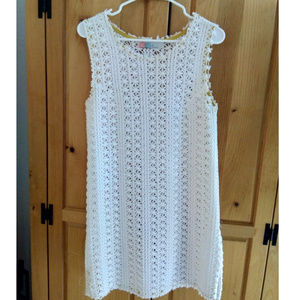 Free people white cotton crochet dress